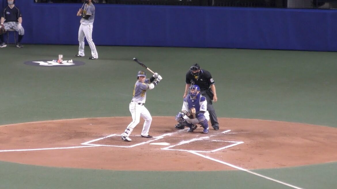 山本泰寛を左打ちにしてみたw【阪神タイガース 2021年 プロ野球】