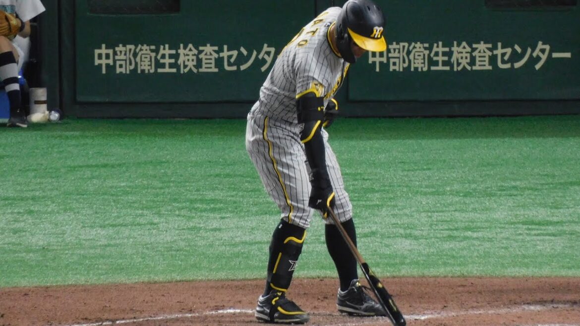 【スタメン復帰で意地の一本】佐藤輝明 ライト前へ意地のヒットを放つ 【スタメン復帰で意地の一本】佐藤輝明 ライト前へ意地のヒットを放つ