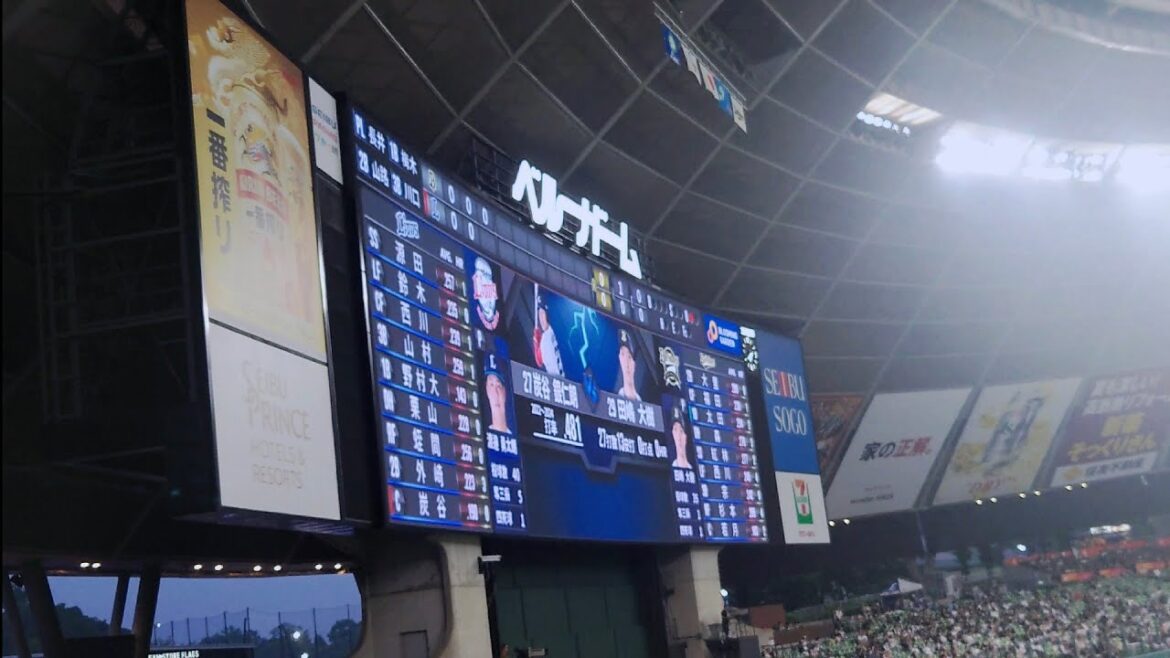 西武 炭谷銀仁朗登場曲〜佐々木清次「ザクセル」4K