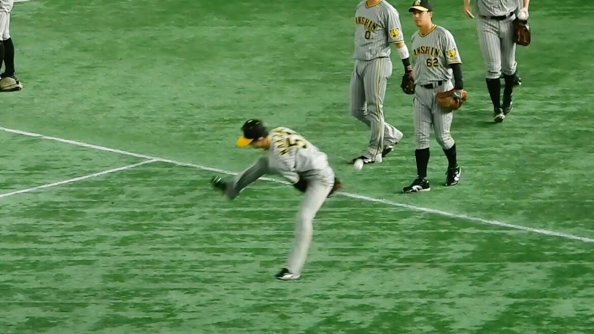 【試合前に曲芸技披露】なべりょのトスからジャンピング股下トスを華麗に決めてしまう中野拓夢