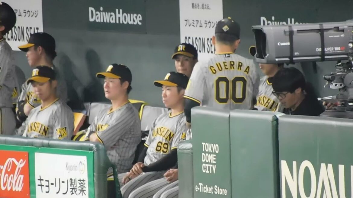 【勝利目前】阪神ベンチの様子