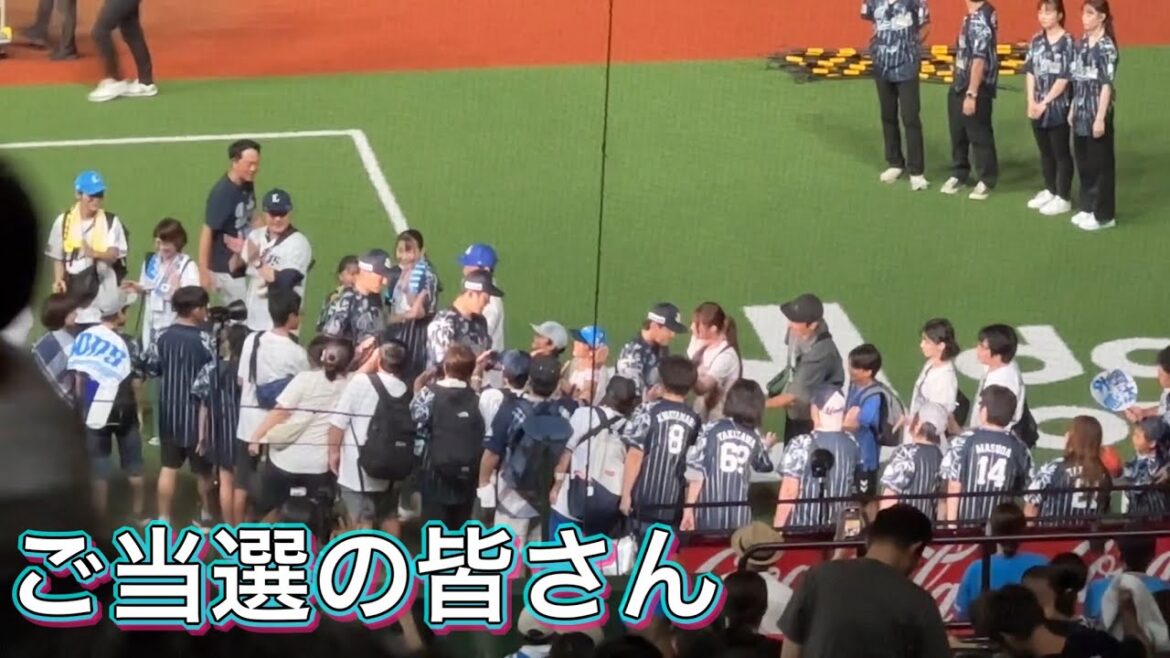 今夜のビクトリーセレモニーは隅田知一郎、外崎修汰、源田壮亮の3人！トノゲン揃い踏みは超久しぶり！【西武4-1ソフトバンク】2024/8/14 ライオンズフェスティバルズ