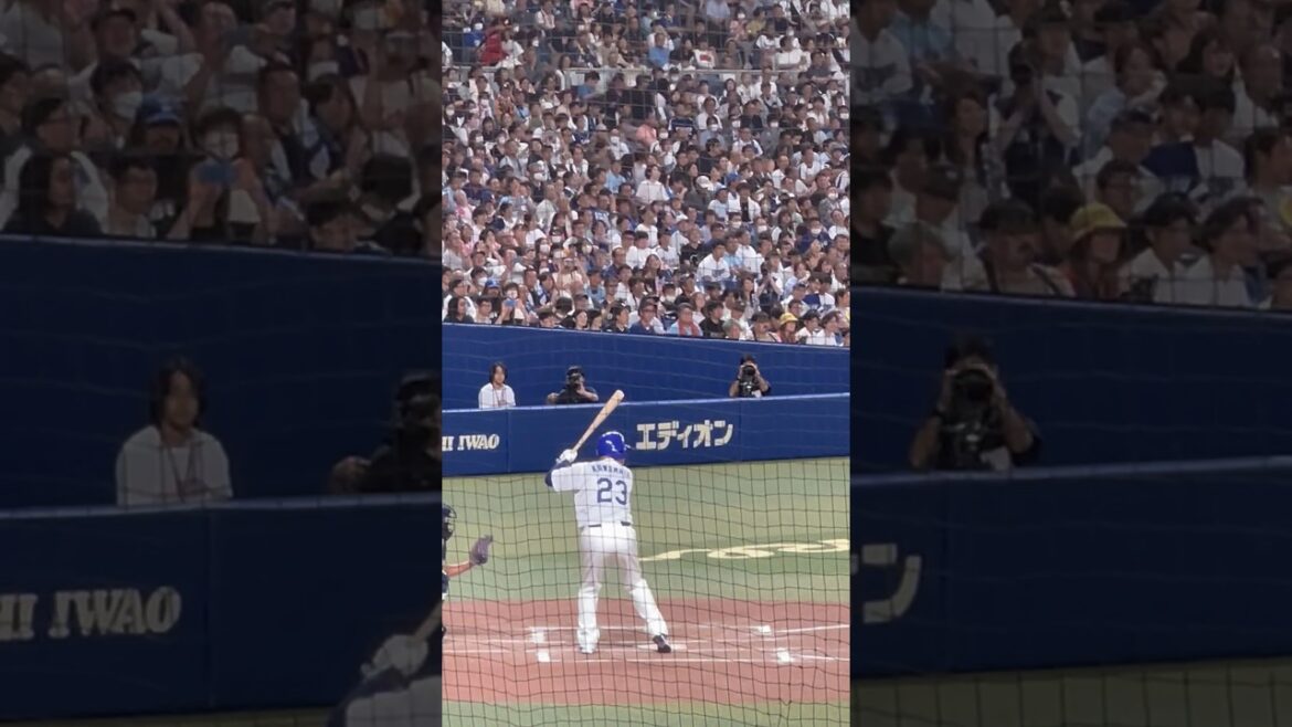川又💫フルスイング✨💫 中日レジェンドOB戦2024.7.25 ナゴヤドーム　#川又 #川又チャンテ  #ピカイチ名古屋チャンネル