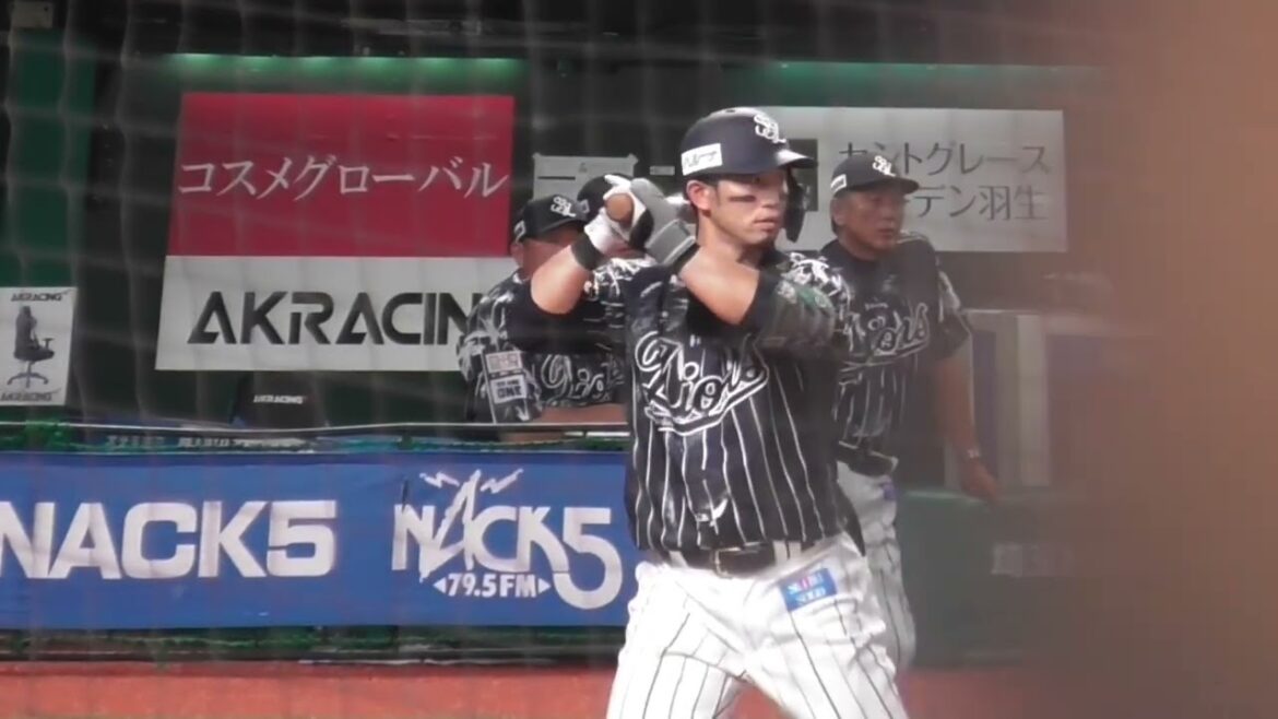 【外崎修汰 1回裏ツーベースヒット】ベルーナドーム　西武vsソフトバンク　2024/08/14