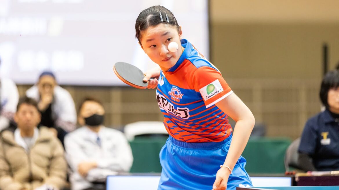 出澤杏佳 vs 張本美和 TBESTGAME 九州アスティーダ vs 木下アビエル神奈川ノジマTリーグ2023-2024 2024年3月2日 田川市総合体育館【卓球Tリーグ公式】