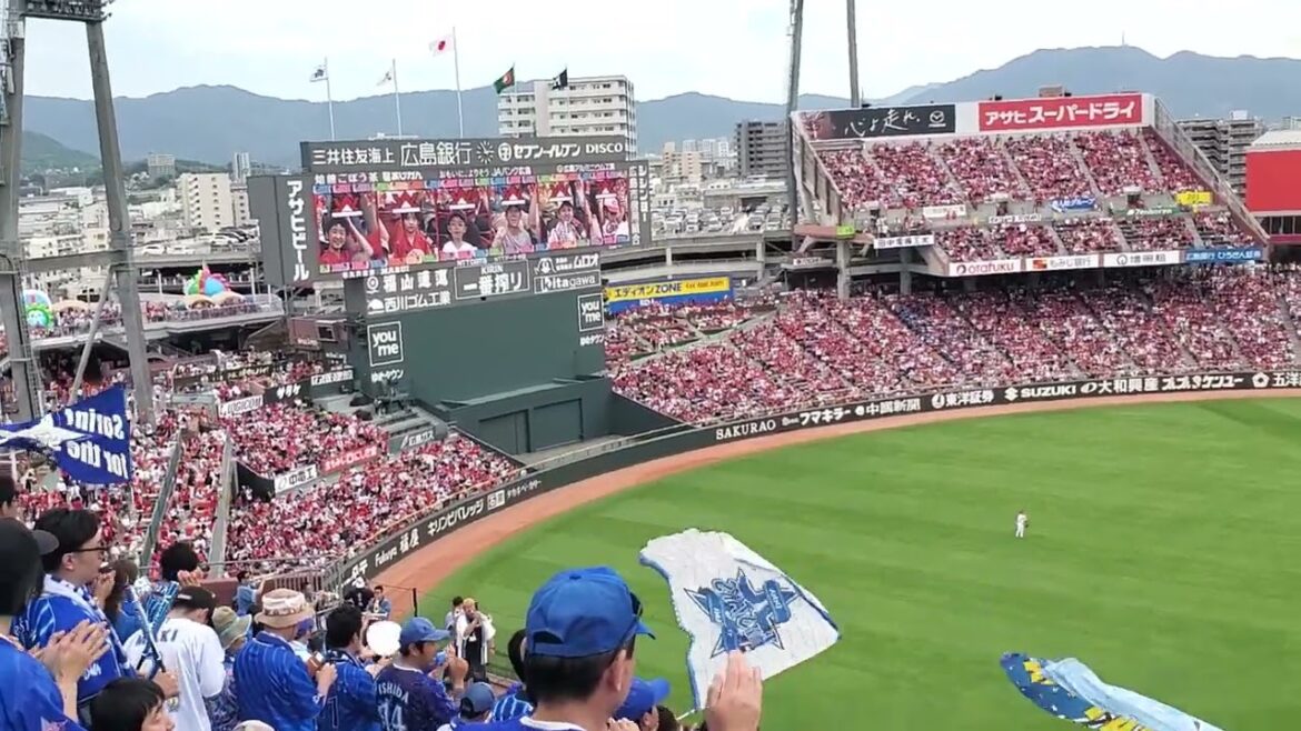 20240505　横浜DeNAﾍﾞｲｽﾀｰｽﾞ　6回表　攻撃前の3連@MAZDA Zoom-Zoom ｽﾀｼﾞｱﾑ広島･ﾋﾞｼﾞﾀｰﾊﾟﾌｫｰﾏﾝｽ