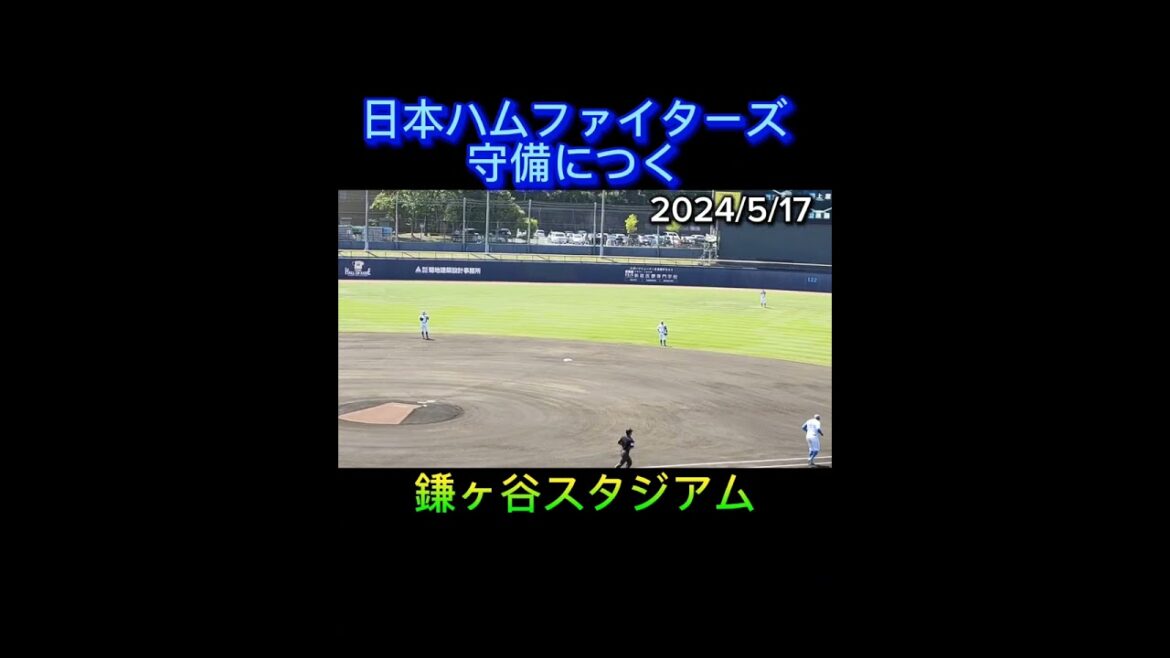 【FIGHTERS】ファイターズ選手が守備につく #shorts #プロ野球 #北海道日本ハムファイターズ #fighters