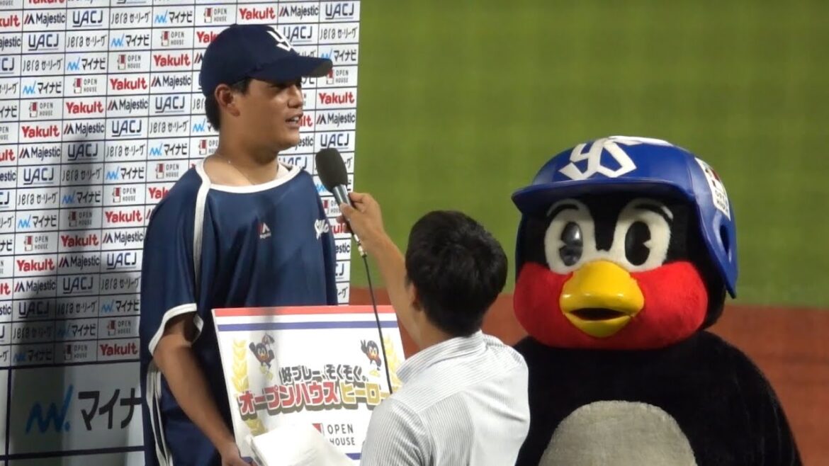 高橋奎二のヒーローインタビュー！東京ヤクルトスワローズ 2024/08/17