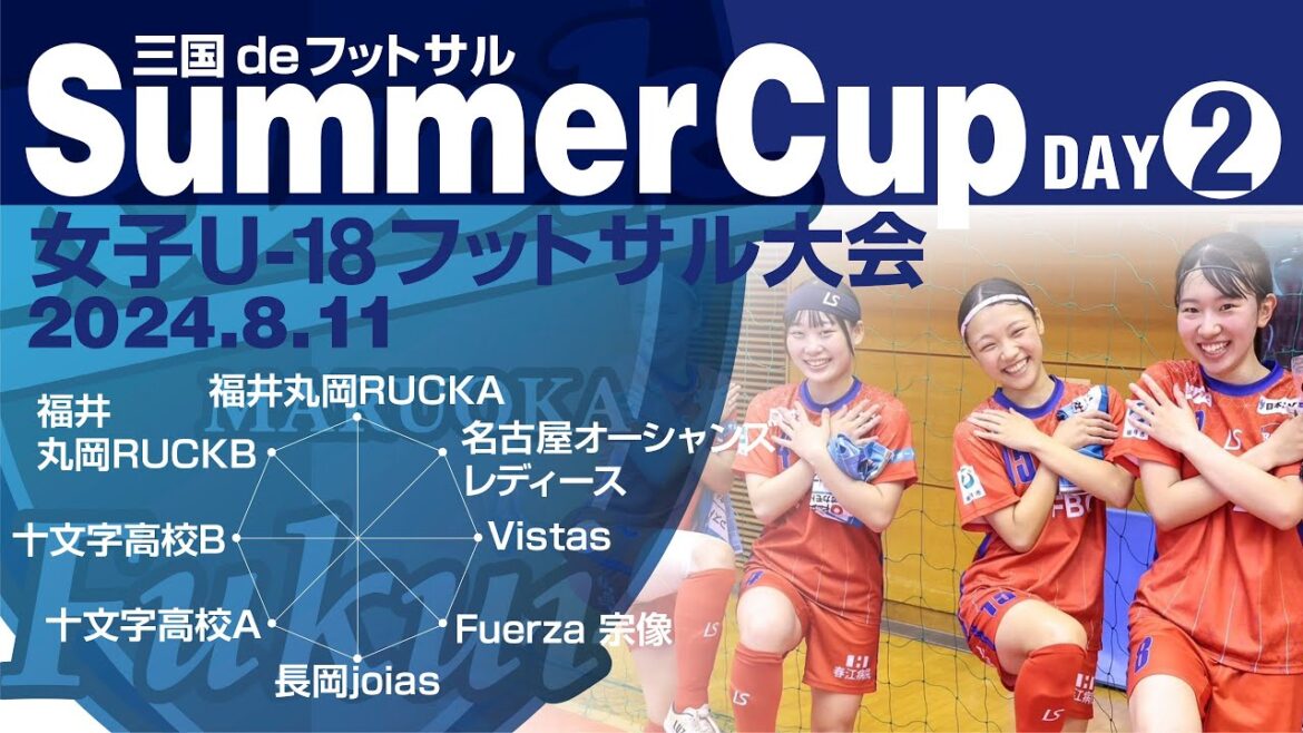 三国deフットサル 日本AMCサマーカップ ~女子U-18フットサル大会~ DAY2 三国deフットサル 日本AMCサマーカップ ~女子U-18フットサル大会~ DAY2