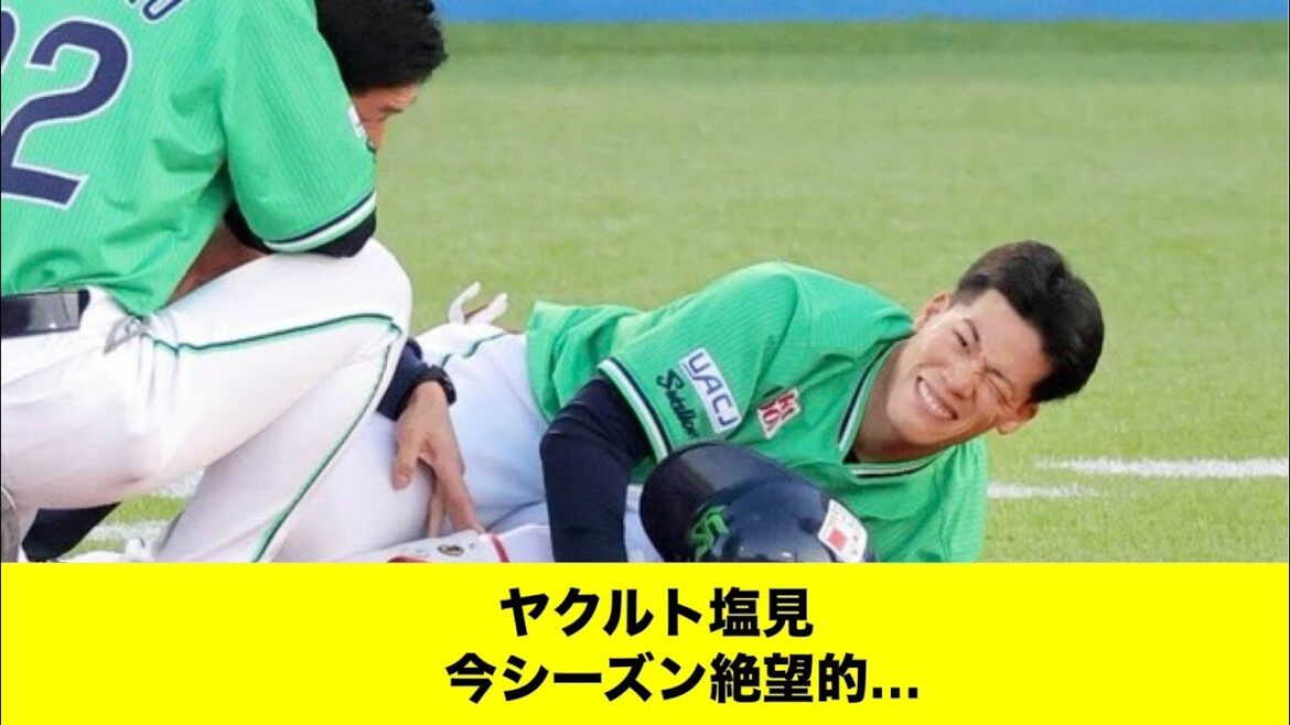 ヤクルト塩見泰隆、左膝前十字靱帯と半月板損傷…手術も復帰６か月以上「みんなの反応集」