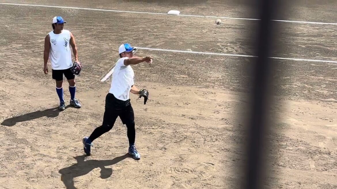 中日ドラゴンズ 二軍 投手陣の試合前練習 #中日ドラゴンズ #dragons #ウエスタンリーグ