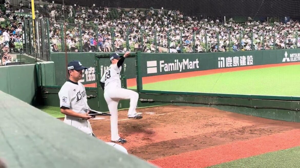 西武ライオンズ 水上由伸 69 プルペン