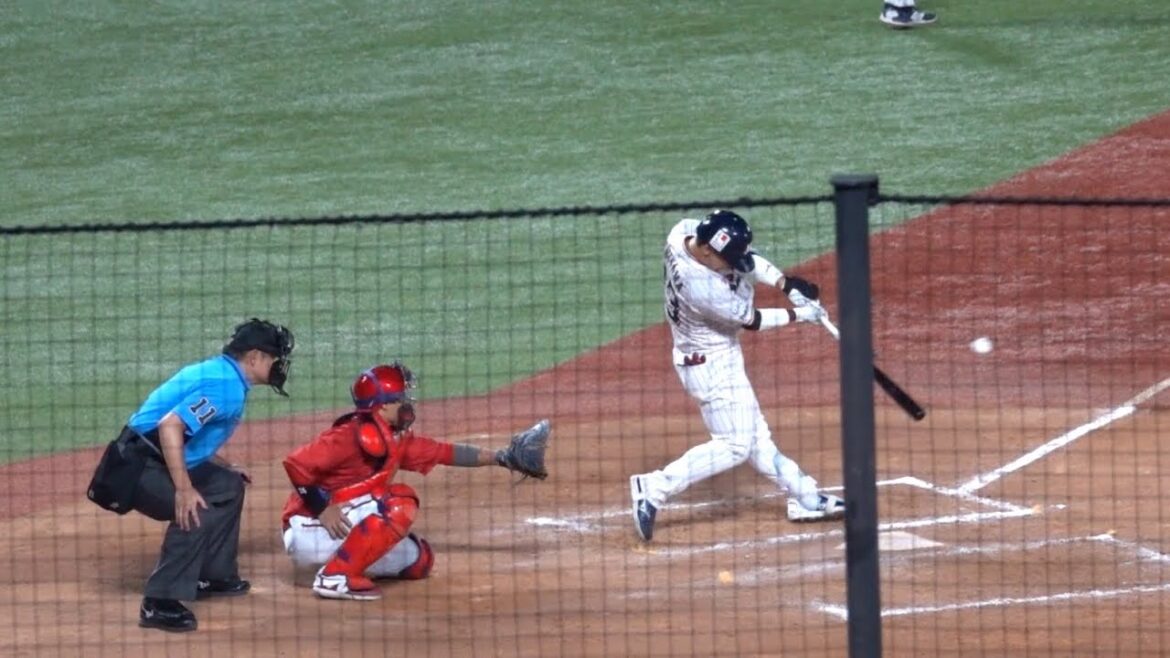 代打 内山壮真のタイムリーヒット！東京ヤクルトスワローズ 2024/08/18