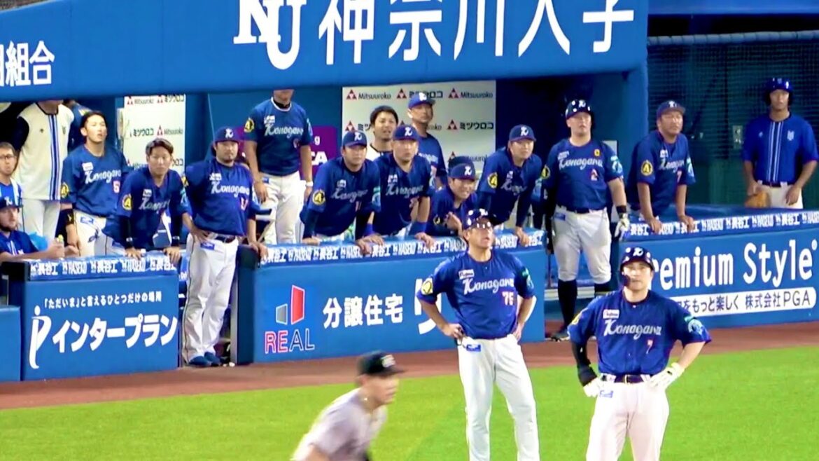 あともう少しだった佐野恵太の大飛球！ そしてぼやく石井琢朗コーチ！ 横浜DeNAベイスターズ 2024/8/18