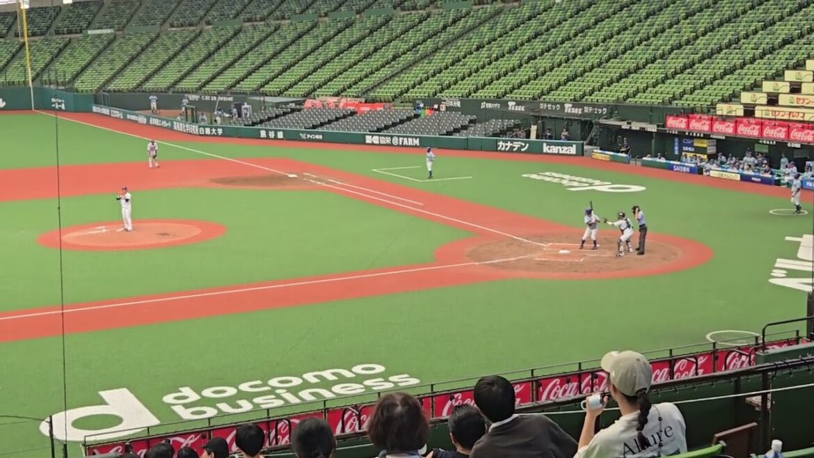 20240811　オープン戦　城西国際大　菱田 万尋　西武　伊藤翔　二直