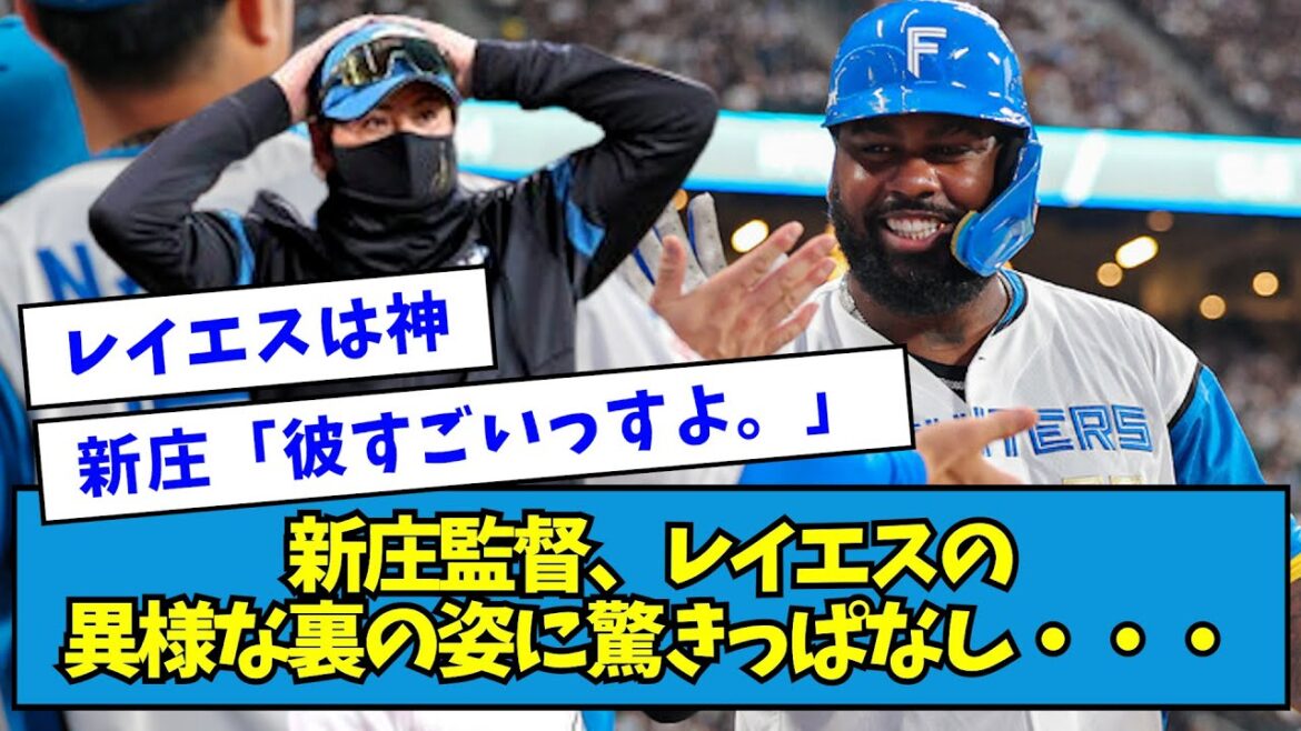 【残留求む】新庄監督、レイエスの異様な裏の姿に驚きっぱなし・・・【なんJ反応】 【残留求む】新庄監督、レイエスの異様な裏の姿に驚きっぱなし・・・【なんJ反応】