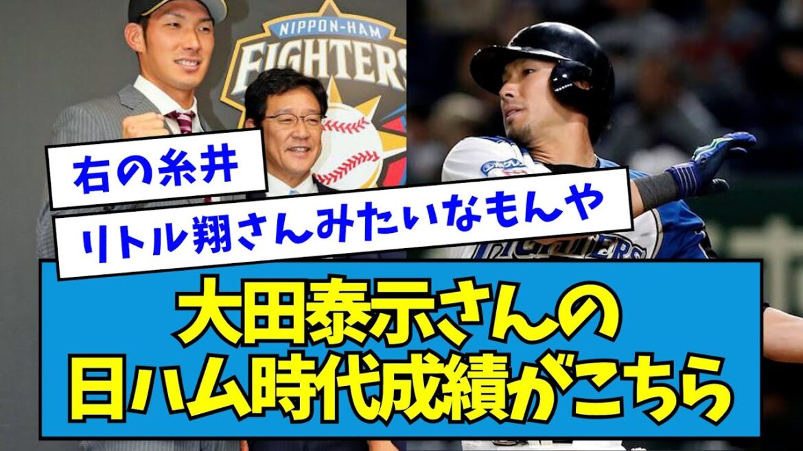 【トレード開花】2017年〜2021年の日ハム・大田泰示さんの成績がこちら【なんJ反応】 【トレード開花】2017年〜2021年の日ハム・大田泰示さんの成績がこちら【なんJ反応】