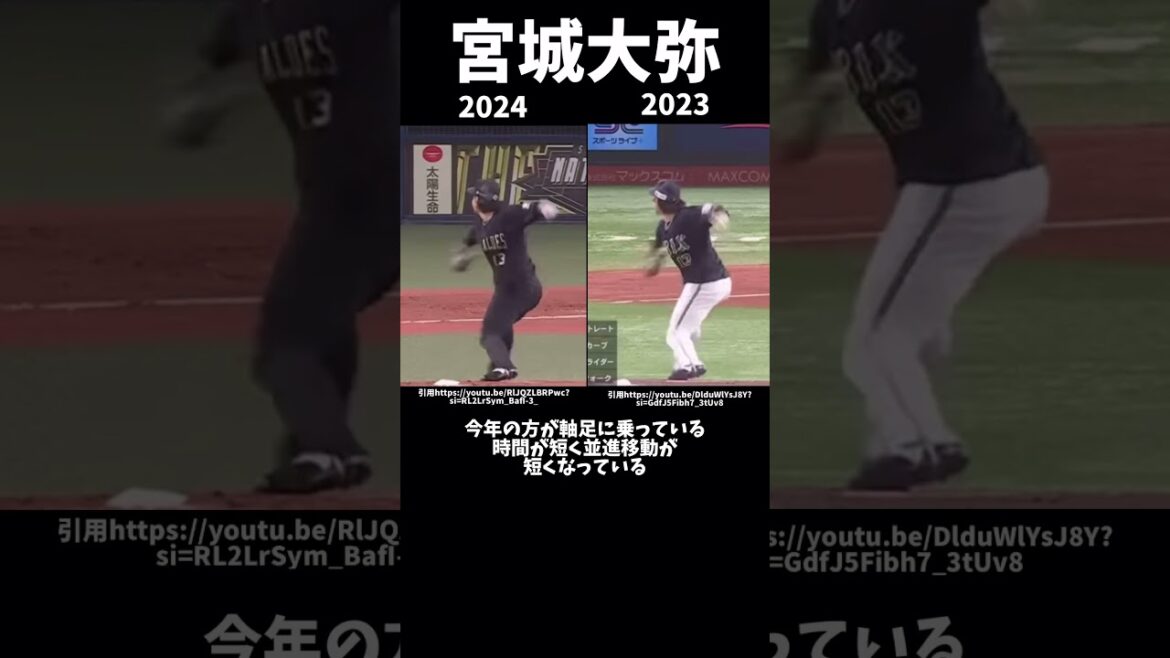 宮城大弥はなぜ今年勝てないのか？#プロ野球#オリックスバファローズ #宮城大弥#ピッチングフォーム