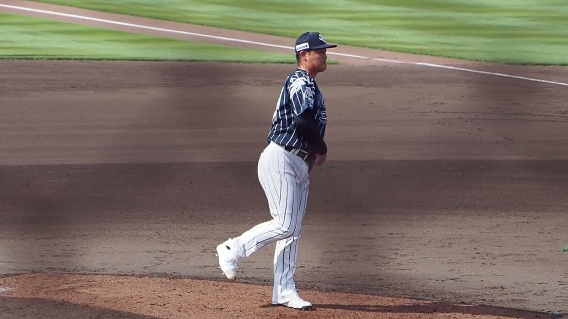 2024.07.11 北海道日本ハム-埼玉西武 #粟津凱士 投球シーン (鎌ヶ谷スタジアム)