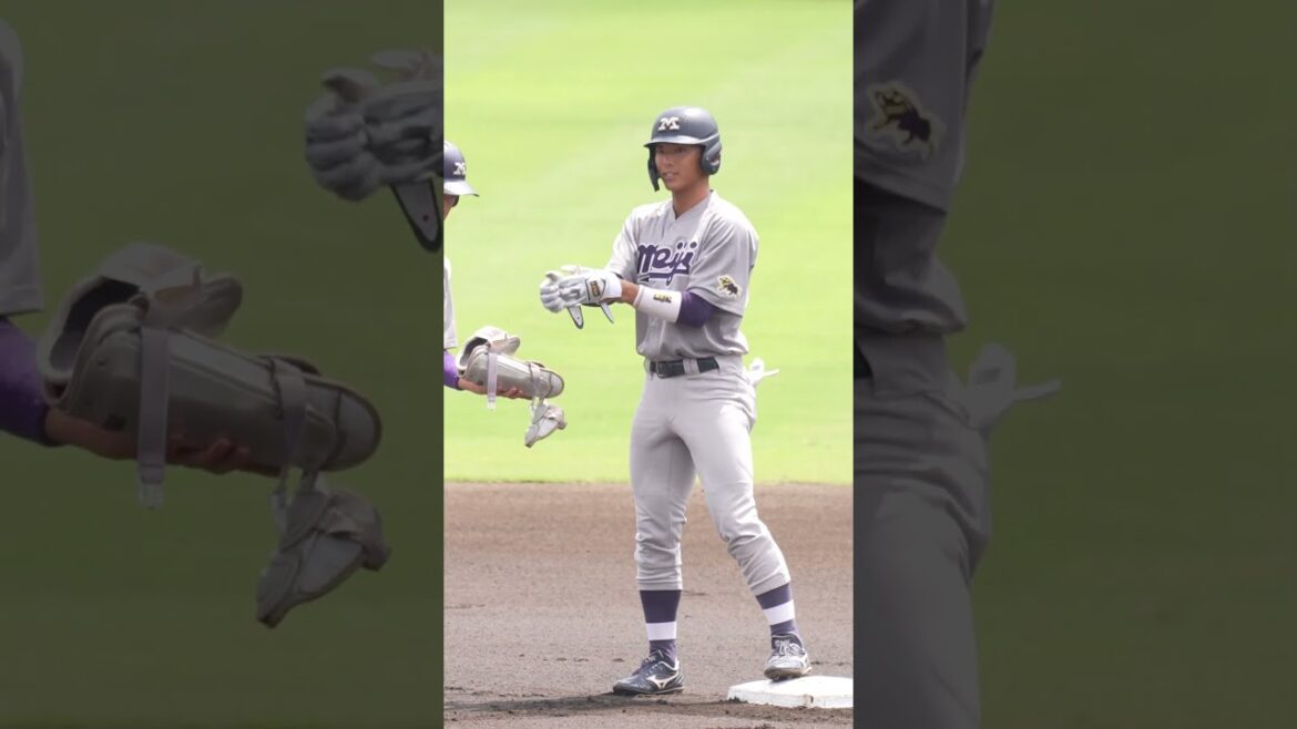 明治大学『宗山塁』が巨人三軍戦で二塁打2本! #shorts #baseball #sports #ジャイアンツ #巨人 #プロ野球 明治大学『宗山塁』が巨人三軍戦で二塁打2本! #shorts #baseball #sports #ジャイアンツ #巨人 #プロ野球
