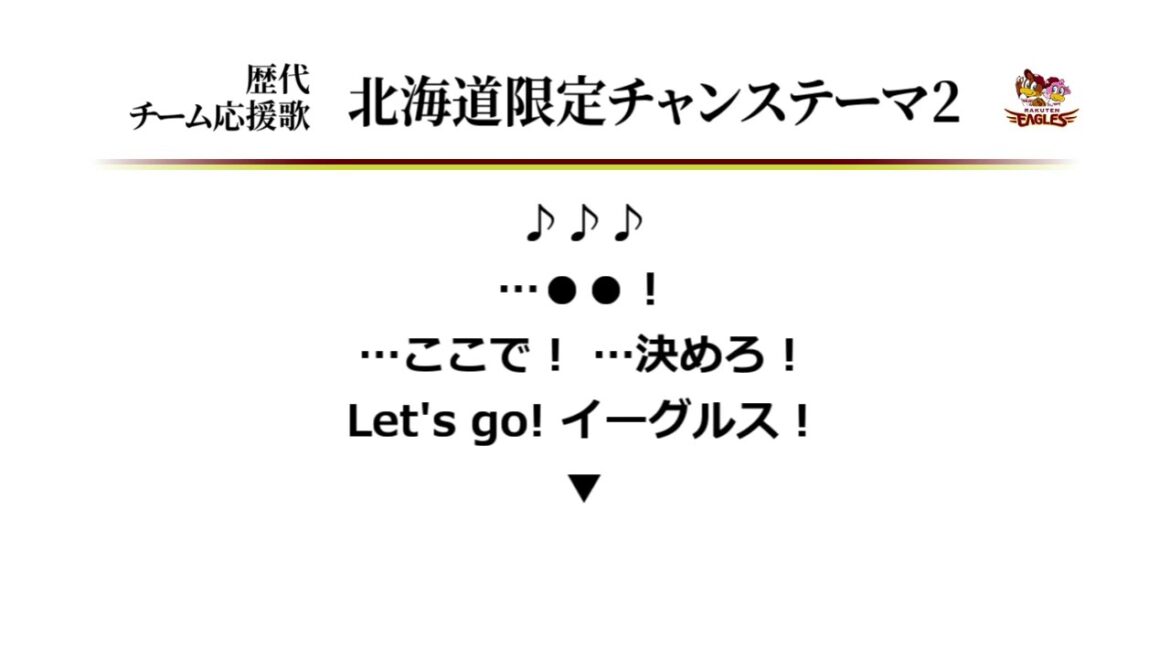 東北楽天ゴールデンイーグルス 北海道限定チャンステーマ2 ('17作) [MIDI]