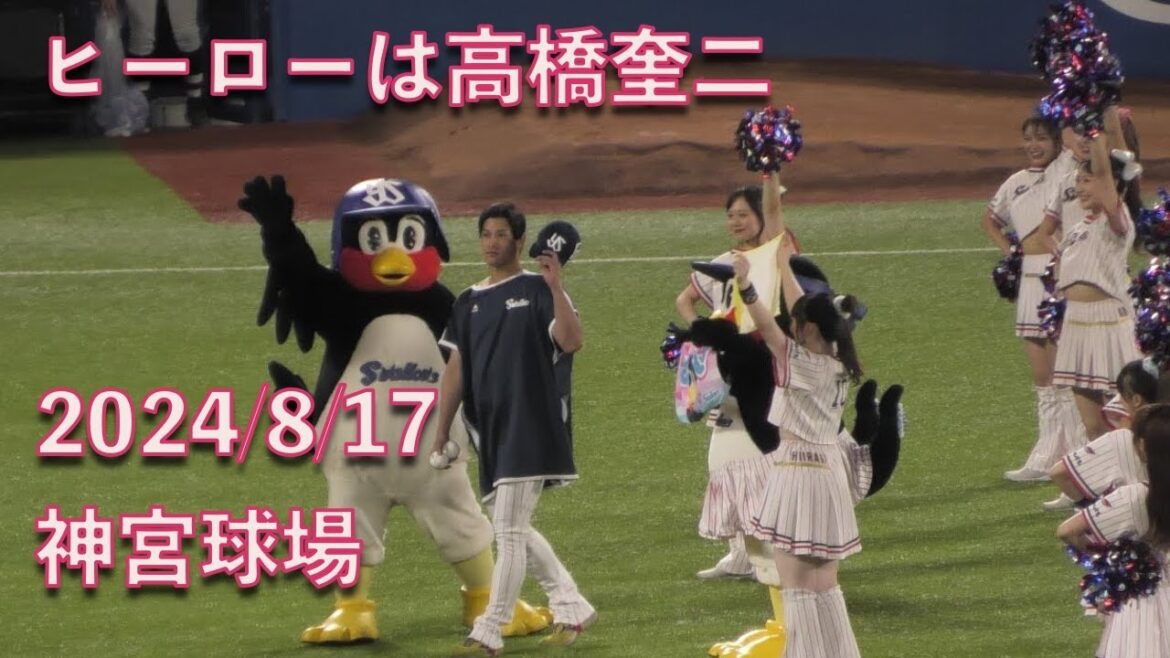 スワローズ勝利、ヒーローは高橋奎二　20240817