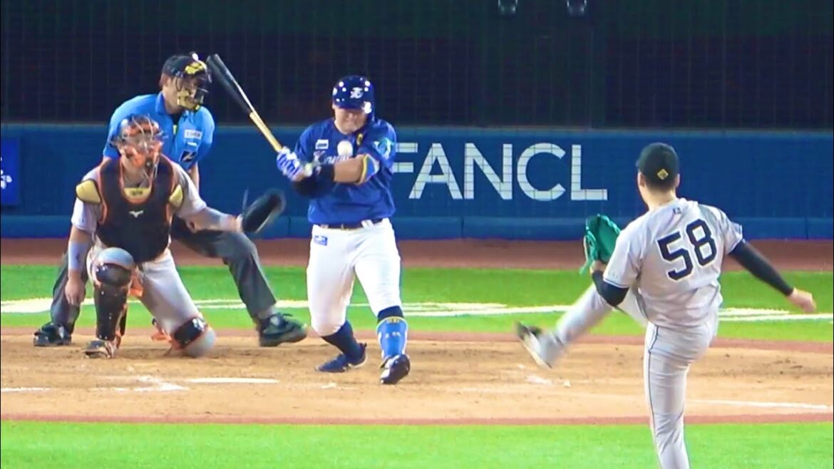 牧ちゃん、胸に死球くらってめっちゃ痛そう、岡本が心配そうに声かけてた！ 横浜DeNAベイスターズ 2024/8/18