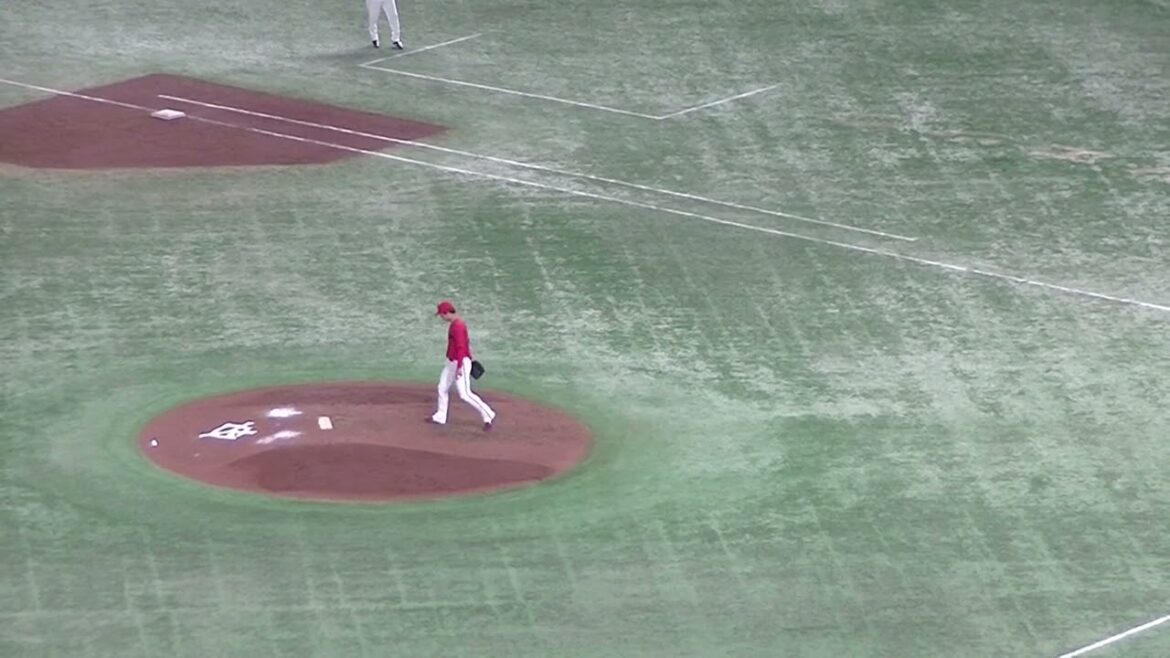 立岡宗一郎を見逃し三振にとる森浦大輔（2024年6月28日読売ジャイアンツ対 広島カープ）