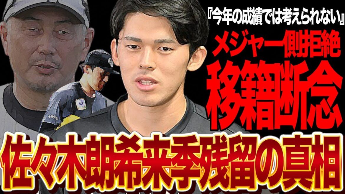 佐々木朗希が今季メジャー移籍断念…アメリカ側から移籍拒絶された真相に驚きを隠せない…！！千葉ロッテマリーンズで今季戦力にならない状態が続いてる朗希がだした決断が…【プロ野球】