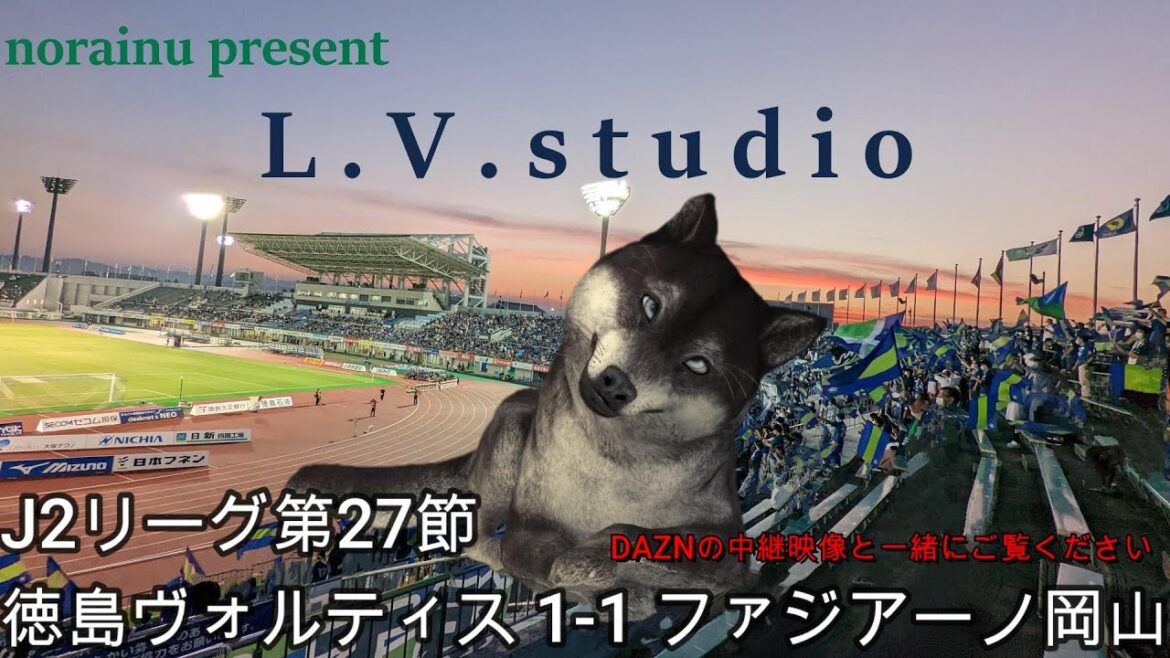 【norainuの独り言】J2第27節 徳島ヴォルティス 1-1 ファジアーノ岡山