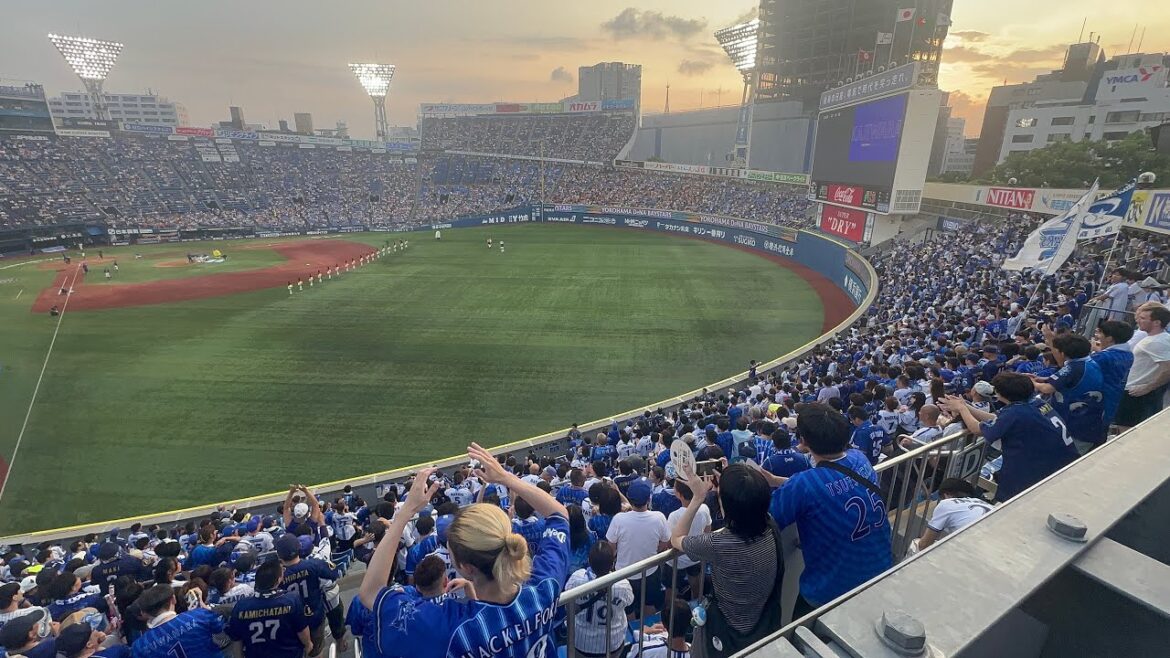 【筒香は本日もベンチスタート】応援団近くのウイングフロント席より、試合前のスタメン選手応援歌メドレー 2024年8月18日 #ベイスターズ