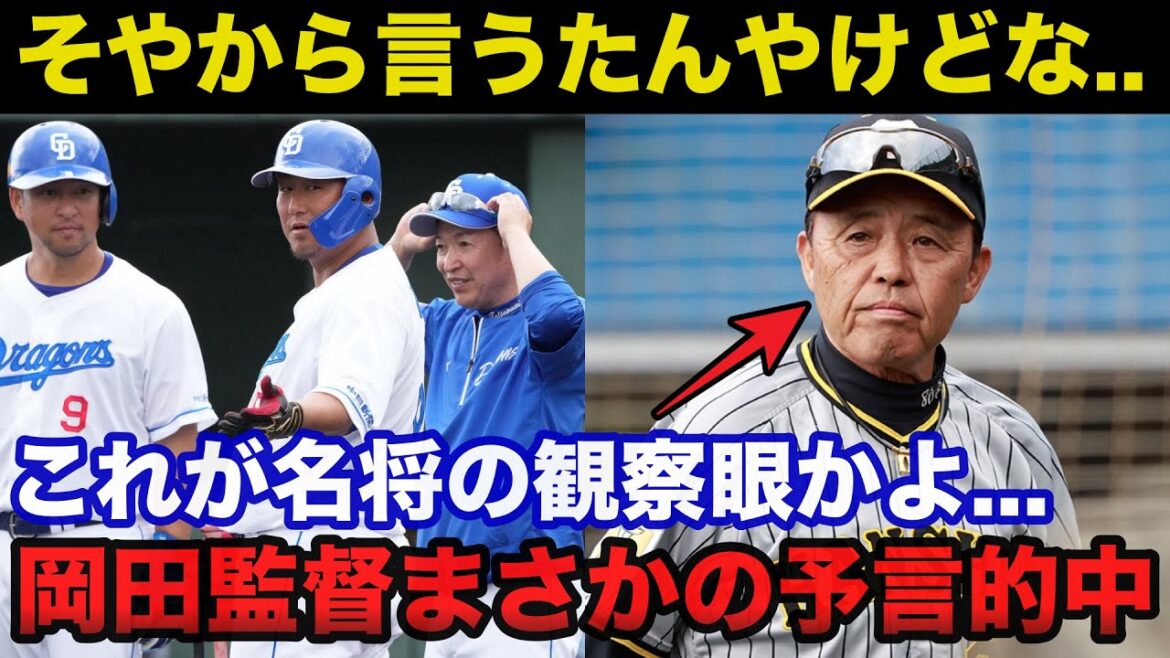 中日.中田翔と中島宏之に阪神.岡田監督が戦前放っていたまさかの予言が当たりすぎてて怖い【阪神タイガース/中日ドラゴンズ】