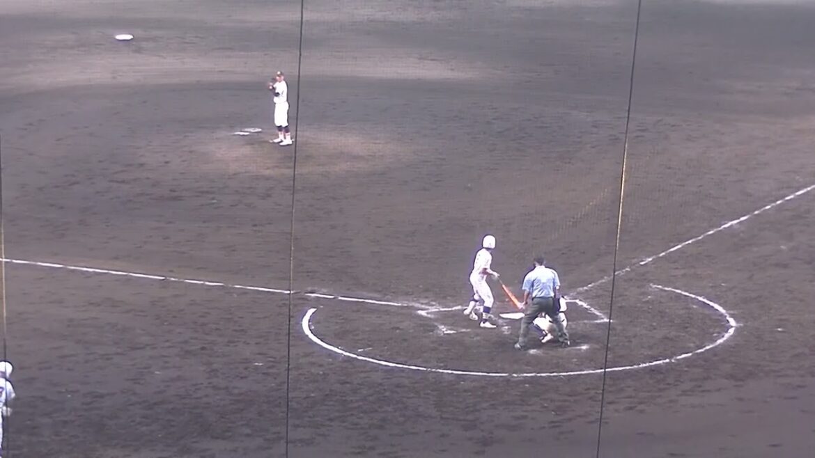 健大高崎 佐々木貫汰くん四球で出塁【甲子園2024 英明 対 健大高崎 2024年8月7日】