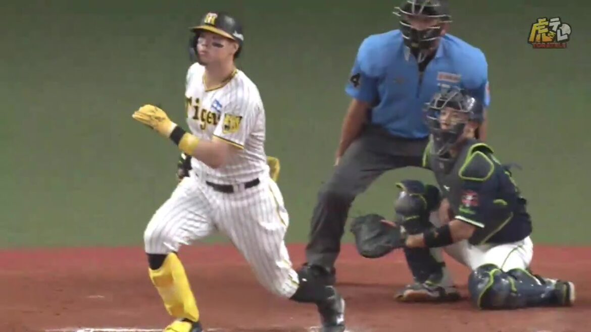 【新人から4年連続】6回裏、#佐藤輝明 選手がスタンドに突き刺すライト第10号ツーランホームラン！ 【2024/8/21Ｔ－S】