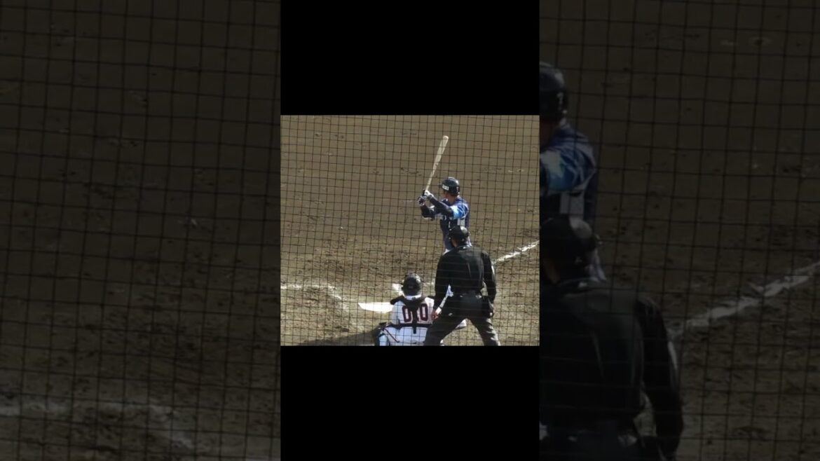 ライオンズ金子侑司バッティングフォーム［読売ジャイアンツ対 西武ライオンズ 2軍 2024年3月10日］