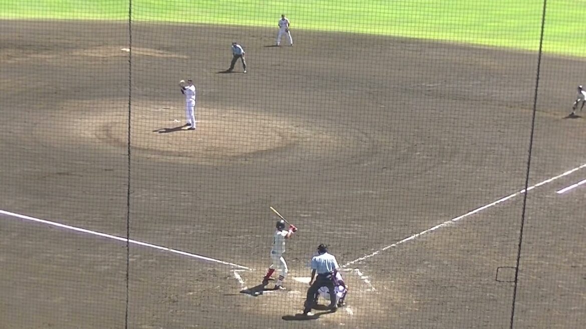 笠島尚樹ランナー出すも法大の石黒和弥を打ち取る（ 読売ジャイアンツ3軍 対 法政大学 2024年8月17日）