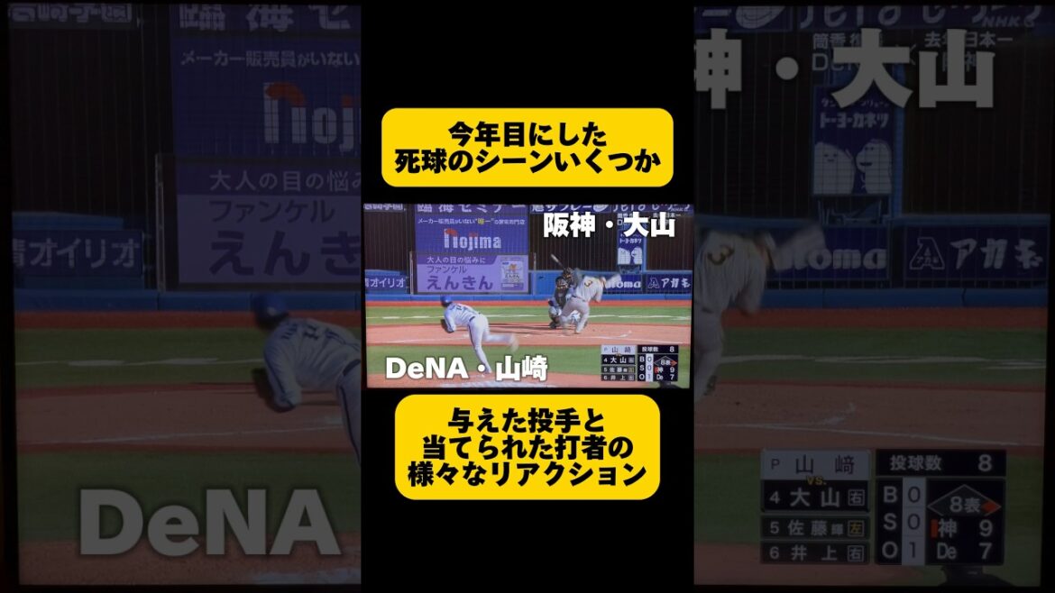 今年目にしたデッドボールの場面をいくつか振り返ってみた👀
