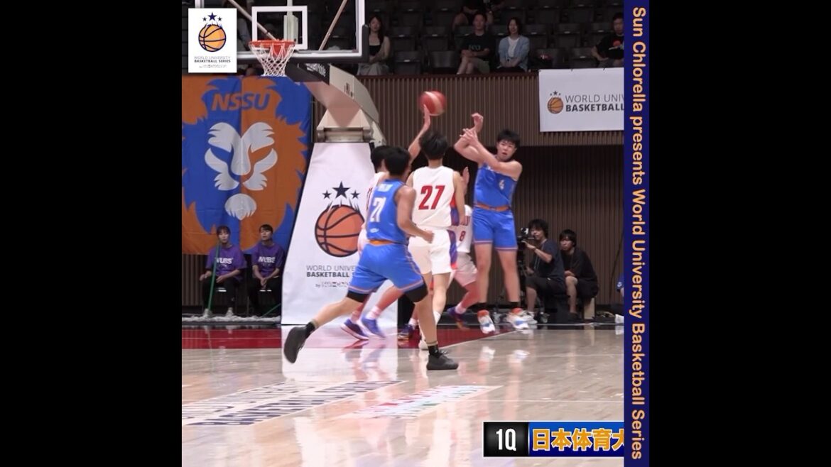 #バスケ U22日本代表が鮮やかノールックパス🔥好アシスト連発小澤飛悠(日本体育大学2年/SF/190cm/#4/中部大第一) [WUBS2024 vs日本学生選抜]