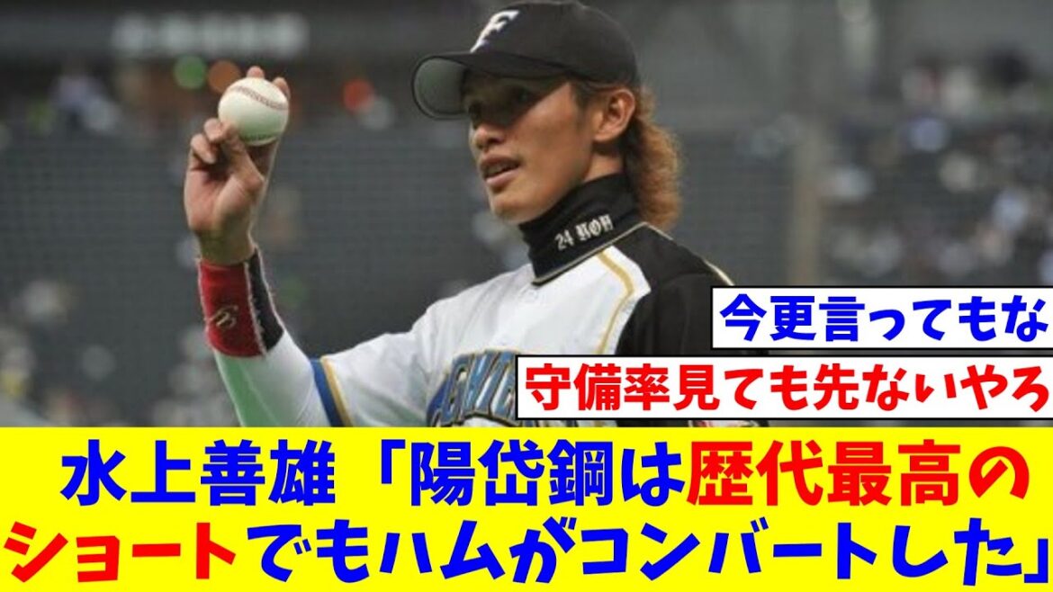 水上善雄「陽岱鋼はNPB歴代最高のショートになれたのに、すぐ使いたいハムが外野にコンバートした【なんJ反応】【プロ野球反応集】【2chスレ】【5chスレ】