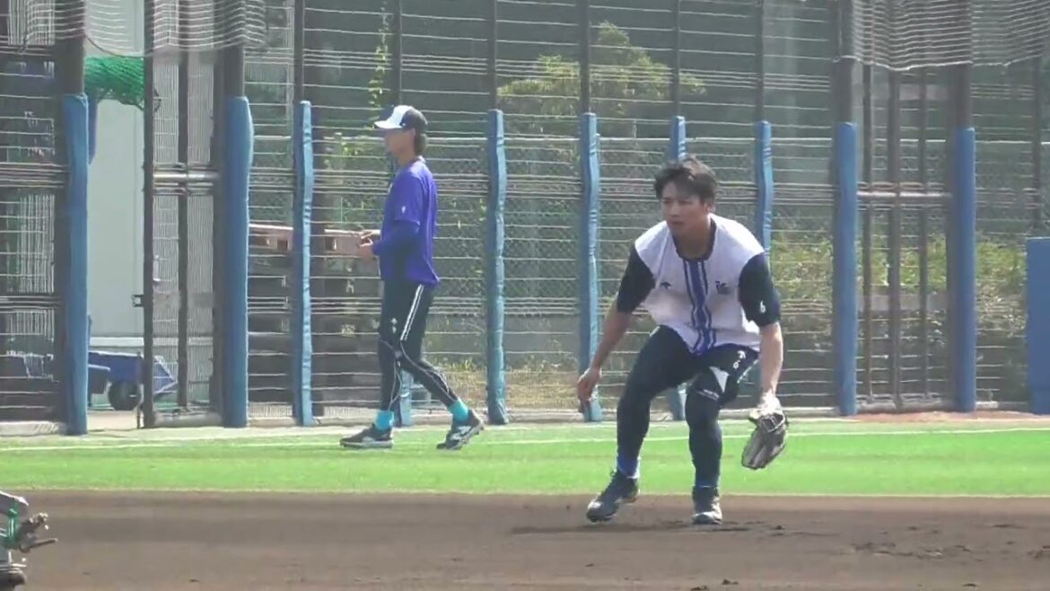 2024年8月 DOCK OF BAYSTARS YOKOSUKA 森 敬斗 選手の練習風景