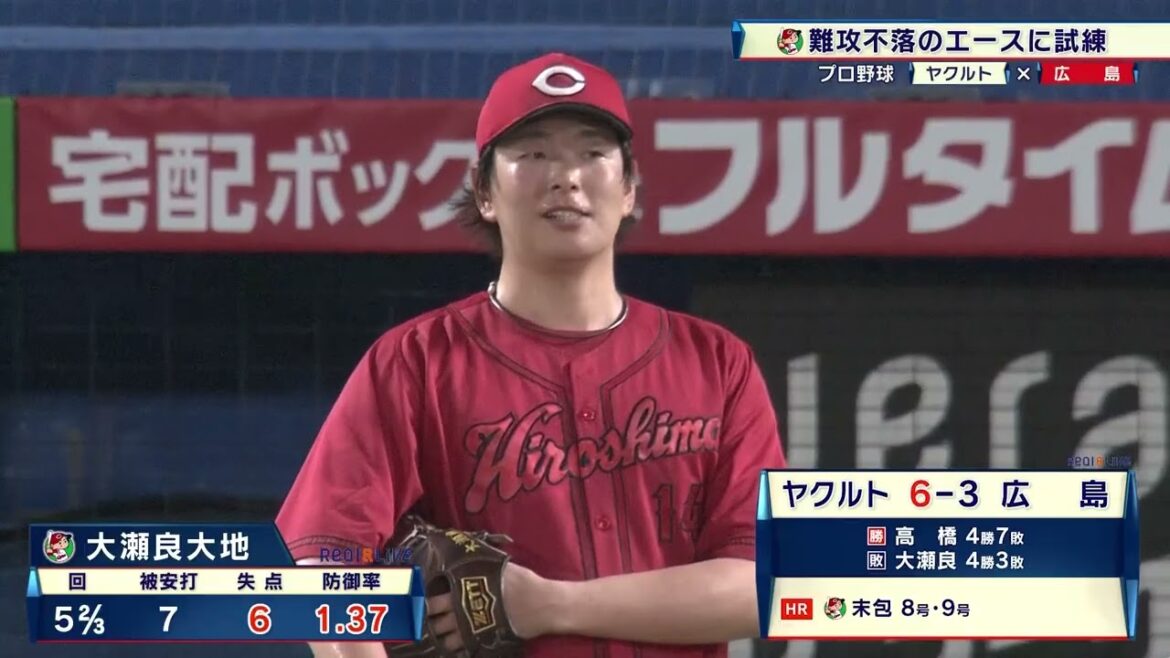 【広島】エース大瀬良 抜群の制球率に綻びが|プロ野球 広島 対 ヤクルト|2024年8月17日 【広島】エース大瀬良 抜群の制球率に綻びが|プロ野球 広島 対 ヤクルト|2024年8月17日