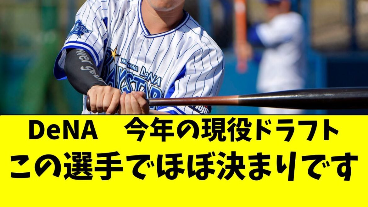 【DeNA】現役ドラフト候補の選手、完全に絞られた件