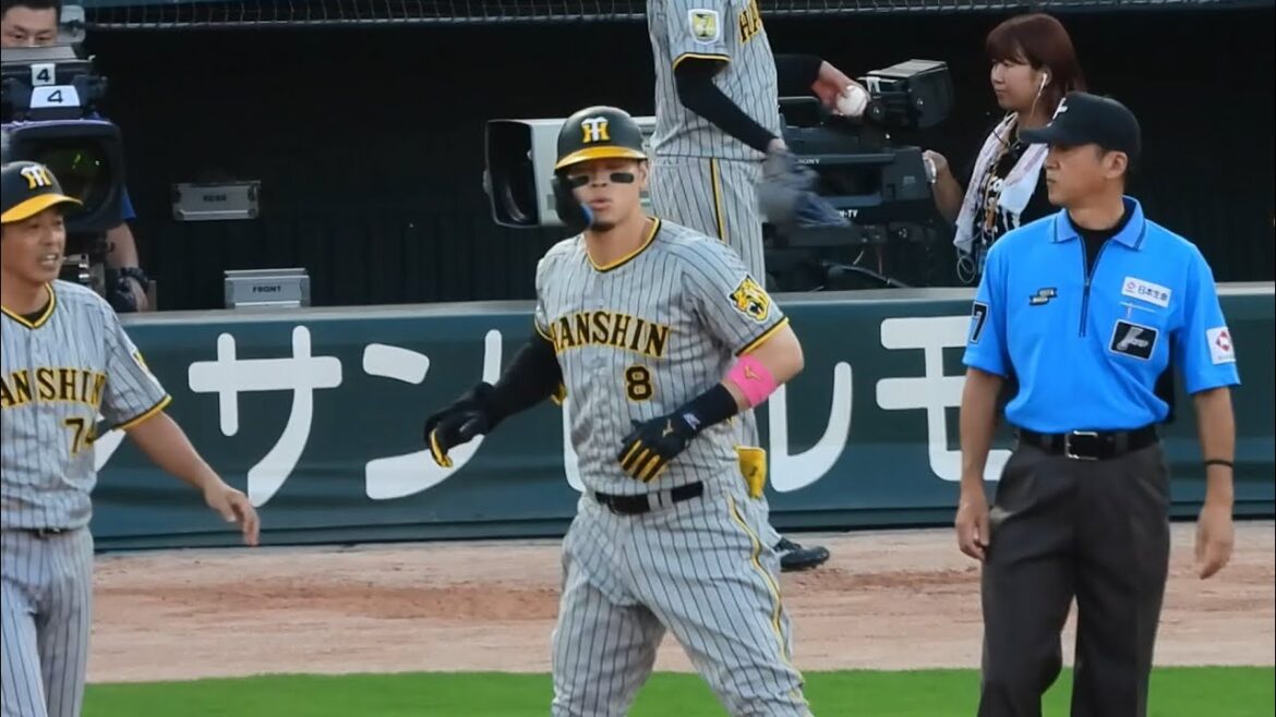 【遥人に早くも援護】森下・佐藤輝明の連続スリーベースで阪神が先制！2024.8.23
