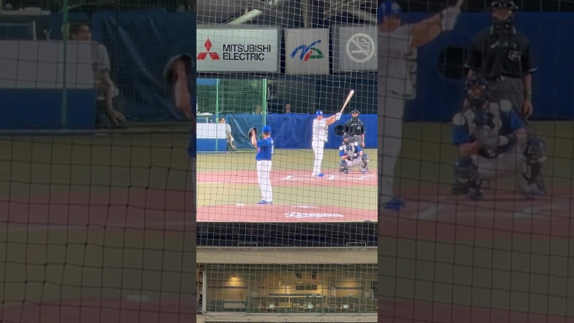 岩瀬vs小笠原🔥左対左🔥💫 中日レジェンドOB戦2024.7.25 ナゴヤドーム　#谷沢 #谷沢健一  #ピカイチ名古屋チャンネル