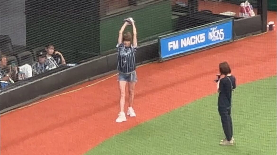 hitomiさん セレモニアルピッチ練習風景【西武vs楽天】2024/8/3 ライオンズフェスティバルズ(今日のスタメンは説明欄に)