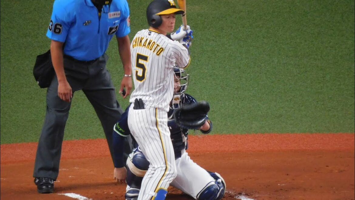 【今日も1本】近本光司 ライト前へヒット放ちチャンスメイク 今日の試合前で月間打率は脅威の.384