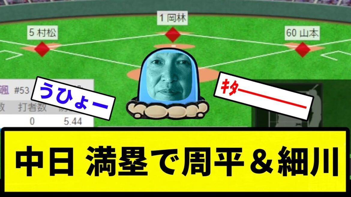 【うおおおお！！】中日 満塁で周平＆細川【反応集】【プロ野球反応集】