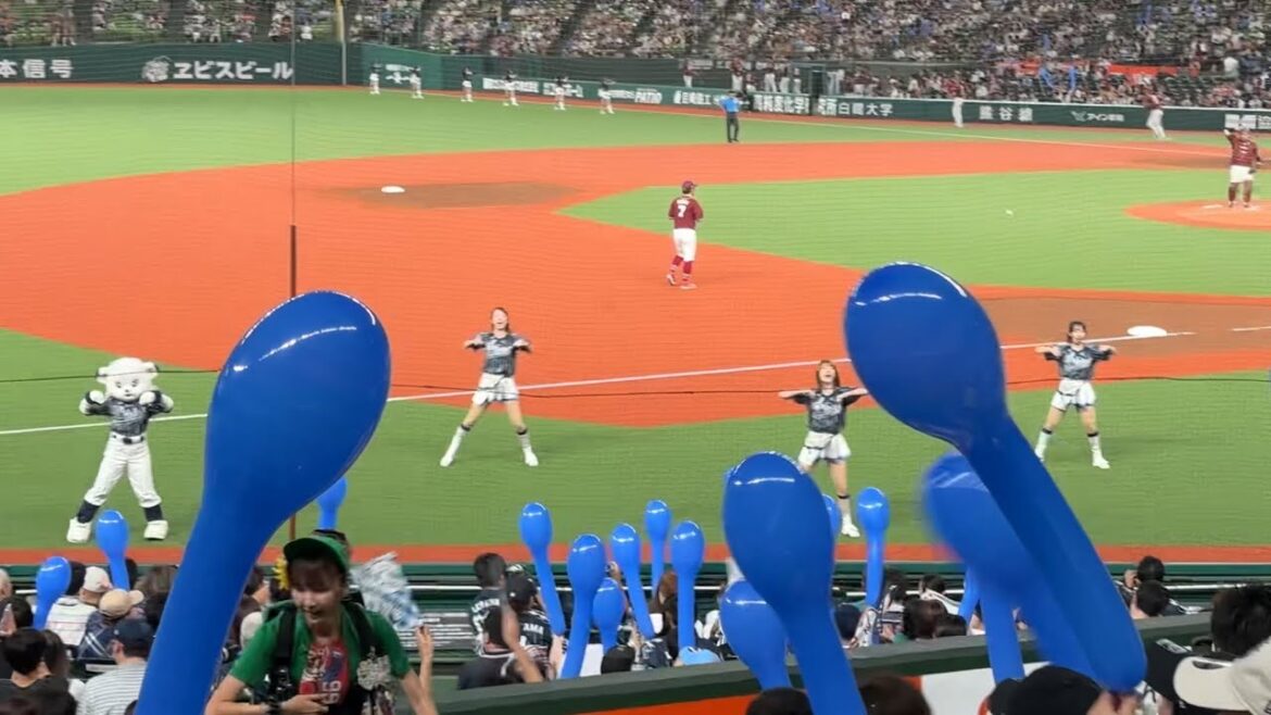 ジェット風船がたくさん映り込む『吠えろライオンズ』【西武vs楽天】2024/8/23 ライオンズフェスティバルズ