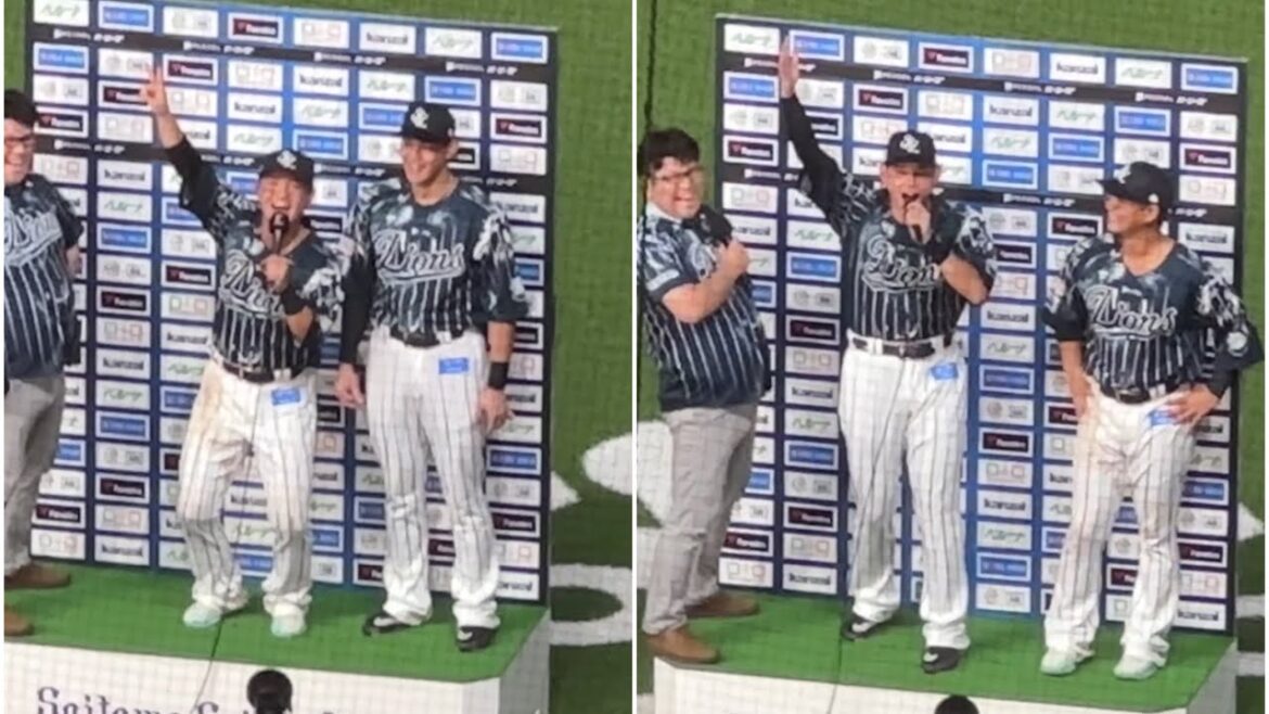 佐藤龍世「うぉーーーー‼️」、西川愛也「うぉーーーー‼️」 お立ち台ヒーローインタビュー❶ 【西武3-2楽天】2024/8/24 ライオンズフェスティバルズ 佐藤龍世「うぉーーーー‼️」、西川愛也「うぉーーーー‼️」 お立ち台ヒーローインタビュー❶ 【西武3-2楽天】2024/8/24 ライオンズフェスティバルズ