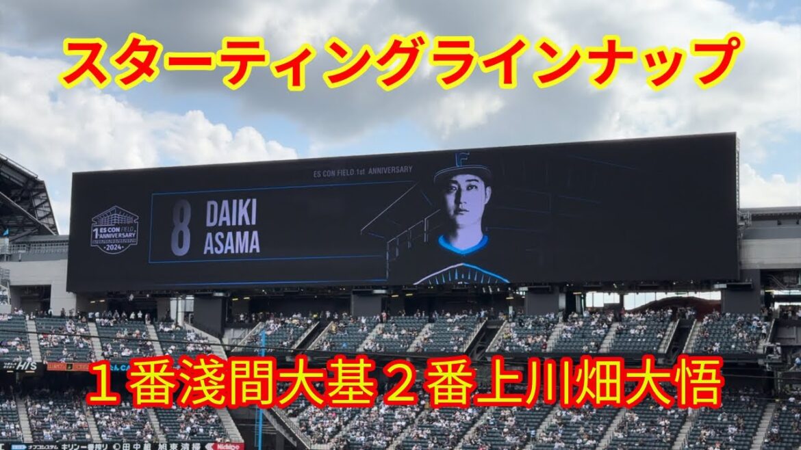 【20240824】スターティングラインナップ